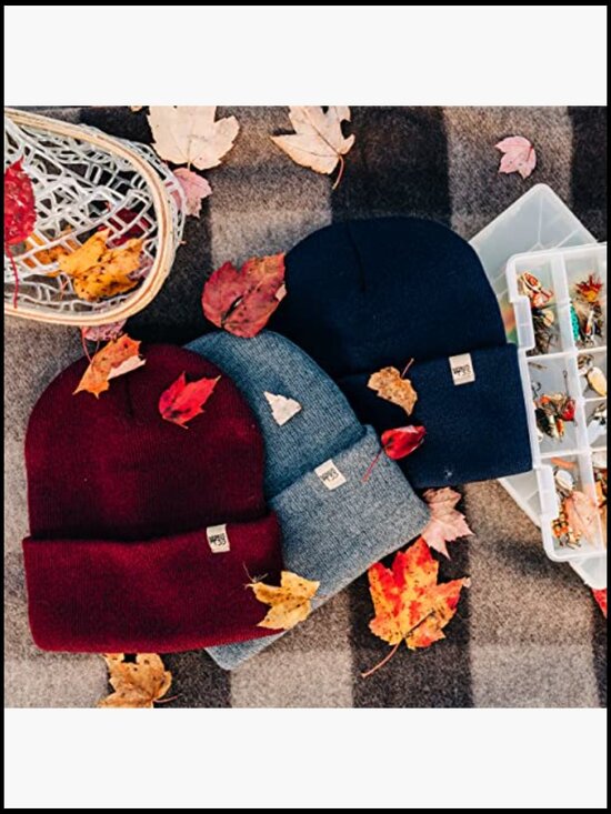 100% Merino Wool Midweight Everyday Knit Cuff Beanie Warm Winter Hat
